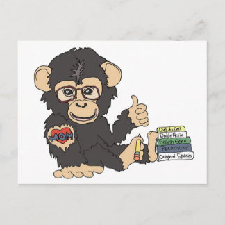 Cartão Postal Geek Chimp