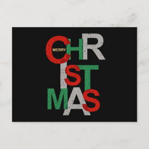 Cartão Postal Geek de Natal Legal Noel Claus Ideia Engraçada do
