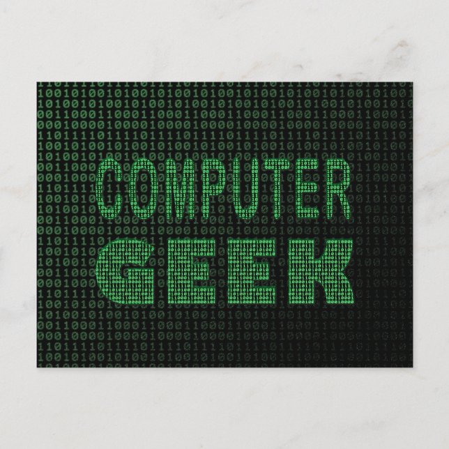 Cartão Postal Geek do computador (Frente)
