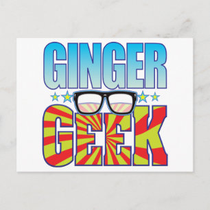 Cartão Postal Geek Ginger v4