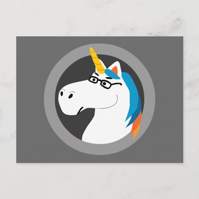Cartão Postal Geekicorn (Frente)