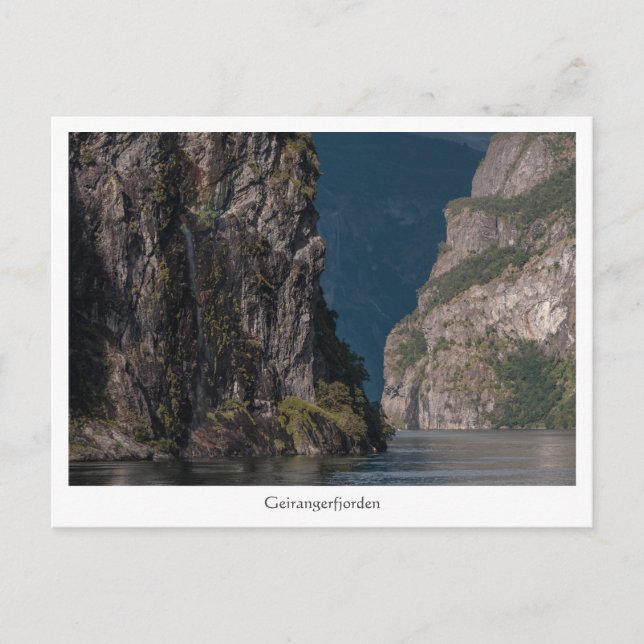Cartão Postal Geirangerfjord (Frente)