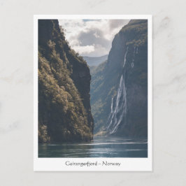 Cartão Postal Geirangerfjord Noruega