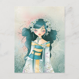 Cartão Postal Geisha Edelweïss