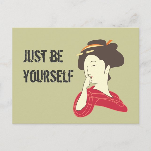 Cartão Postal Geisha Nose Picking (Frente)