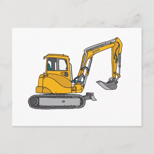 Cartão Postal Gelber Bagger (Frente)
