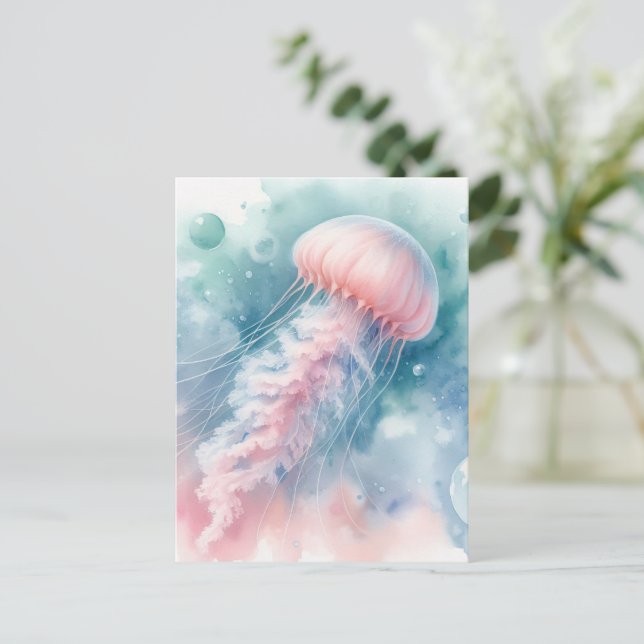Cartão Postal Geleia Rosa Delicada (Em pé/Frente)