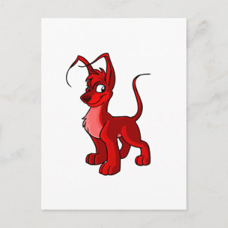 Cartão Postal Gelert vermelho orgulhoso
