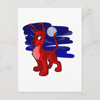 Cartão Postal Gelert vermelho orgulhoso