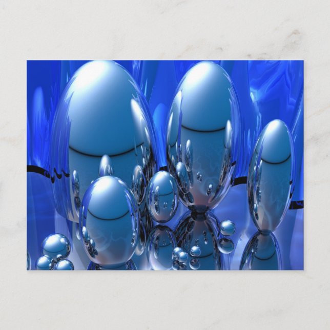 Cartão Postal Gelo azul (Frente)