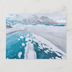 Cartão Postal Gelo de glaciar congelado, Islândia
