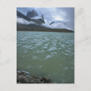 Cartão Postal Gelo de verão no Lago Summit em Baffin Island, NW