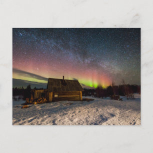 Cartão Postal Gelo e neve   Aurora Polaris Murmansk, Islândia