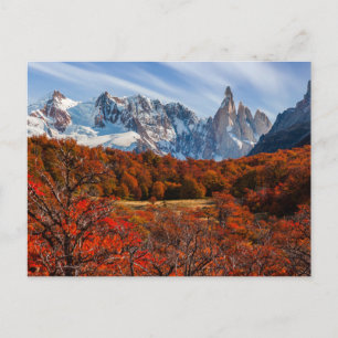 Cartão Postal Gelo e neve El Chalten, Argentina Patagonia