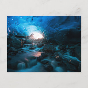 Cartão Postal Gelo e Neve Geleira Mendenhall, Juneau, Alasca