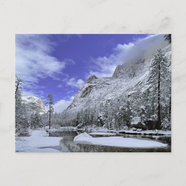Cartão Postal Gelo e neve | Parque Nacional Yosemite (Frente)