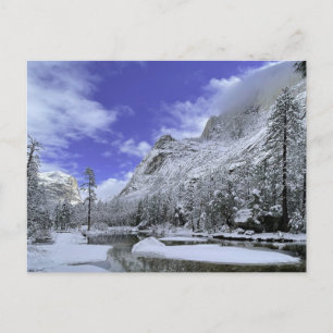Cartão Postal Gelo e neve Parque Nacional Yosemite