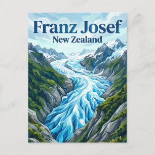 Cartão Postal Gelo Franz Josef Nova Zelândia
