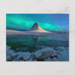 Cartão Postal Gelo & Neve   Montanha Kirkjufell, Islândia