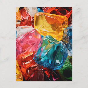 Cartão Postal Gemas de celofane