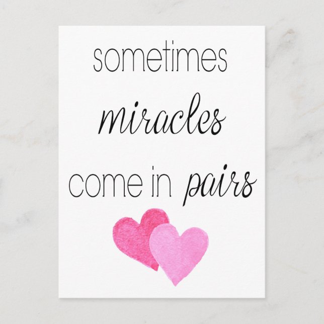 Cartão Postal Gêmeas (Frente)