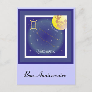 Cartão Postal Gémeaux 21 mai au 21 juin Postkarte