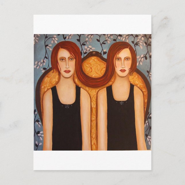 Cartão Postal gêmeos siameses (Frente)