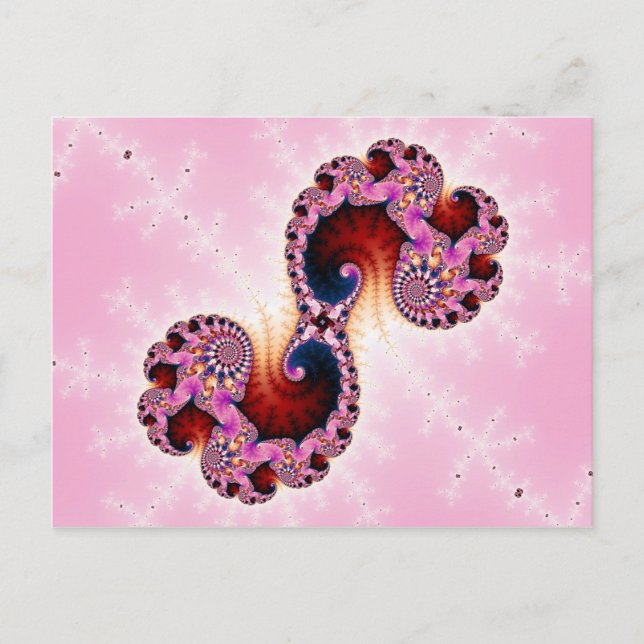 Cartão Postal Gemini Fractal Art (Frente)