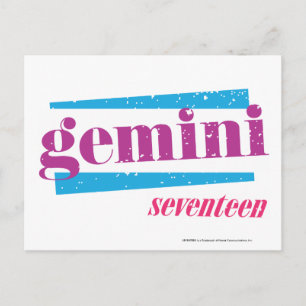 Cartão Postal Gemini Purple
