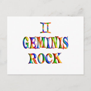 Cartão Postal Geminis Rock