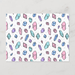 Cartão Postal Gemstones Gemstones Gems Cristal de Trendy Trendy