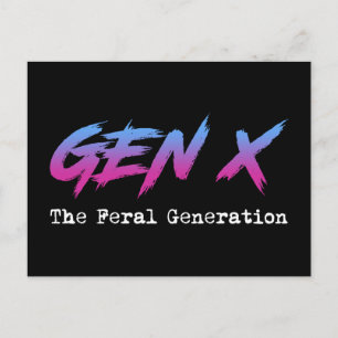 Cartão Postal Gen X - A Geração Feral