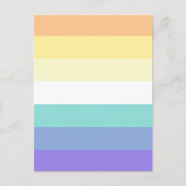 Cartão Postal Genderfaun Pride Flag (Frente)