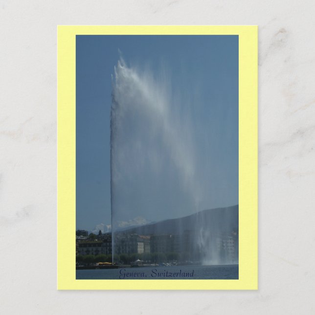 Cartão Postal Genebra, Suiça (Frente)