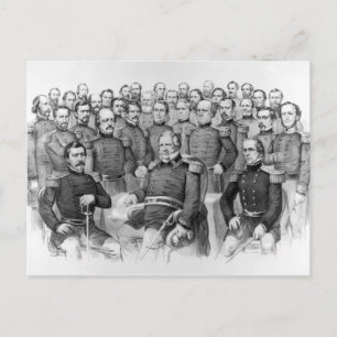 Cartão Postal Generais da Guerra Civil da União