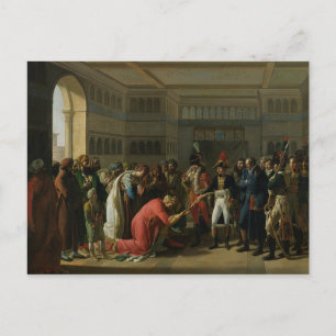 Cartão Postal General Bonaparte Giving uma espada ao