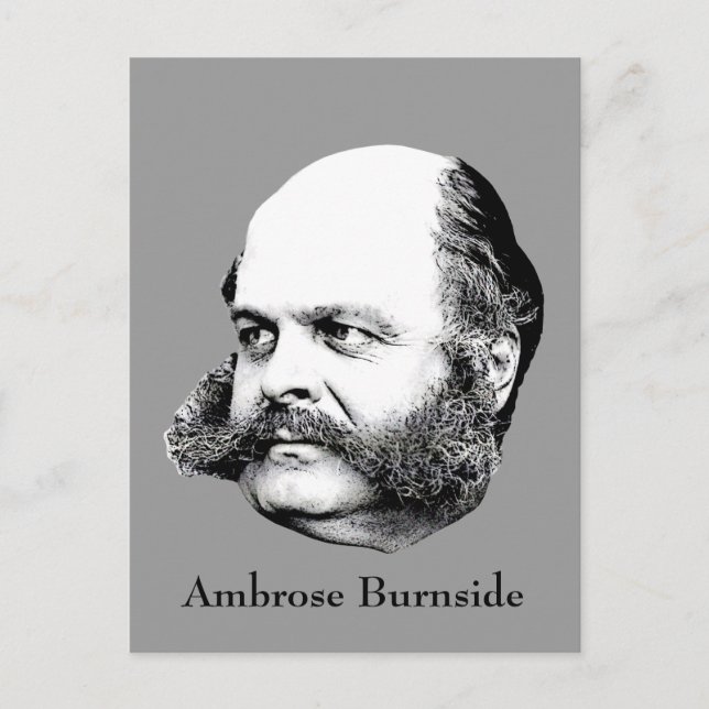 Cartão Postal General da Guerra Civil Ambrose Burnside (Frente)