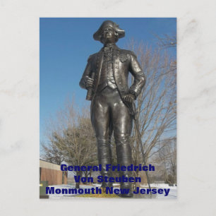 Cartão Postal General Friedrich von Steuben em Monmouth