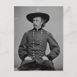 Cartão Postal General George Armstrong Custer por Mathew Brady