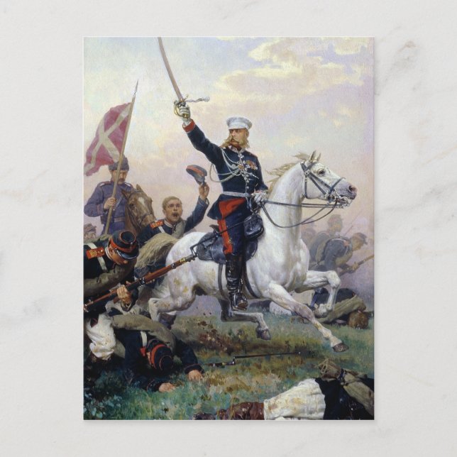 Cartão Postal General M.D. Skobjk em russo-turco (Frente)