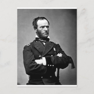 Cartão Postal General William Tecumseh Sherman, 1865.