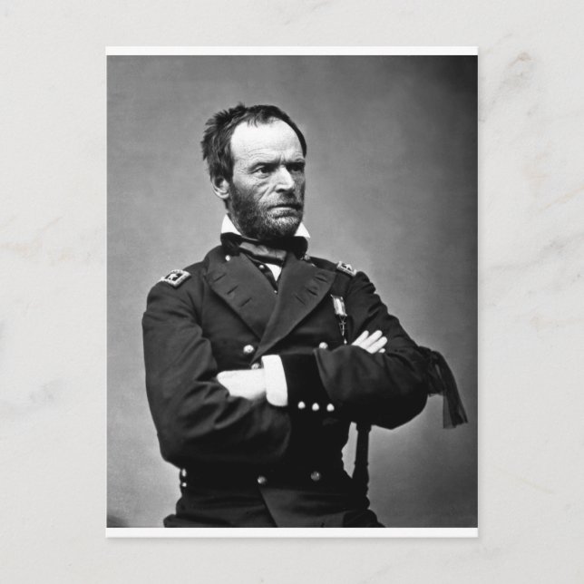 Cartão Postal General William Tecumseh Sherman, 1865. (Frente)