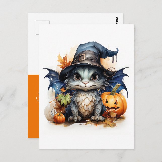 Cartão Postal Gênero Carbão Personalizado Por Aquarela Neutros P (Frente/Verso)