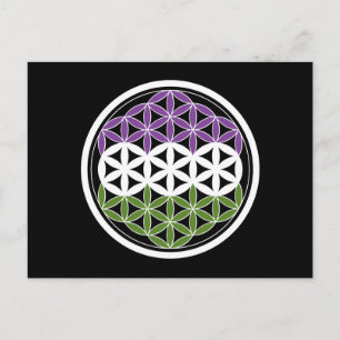 Cartão Postal gêneroQueer geometria sagrada