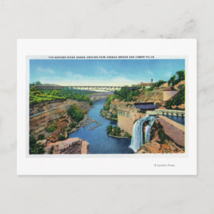 Cartão Postal Genesee River Gorge, Ponte Park Avenue