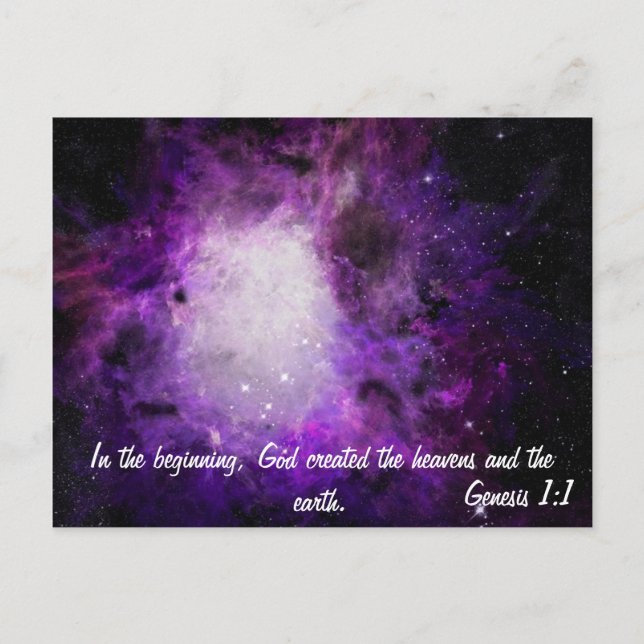 Cartão Postal Gênesis 1:1 (Frente)
