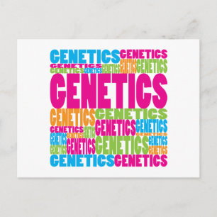 Cartão Postal Genética Colorida