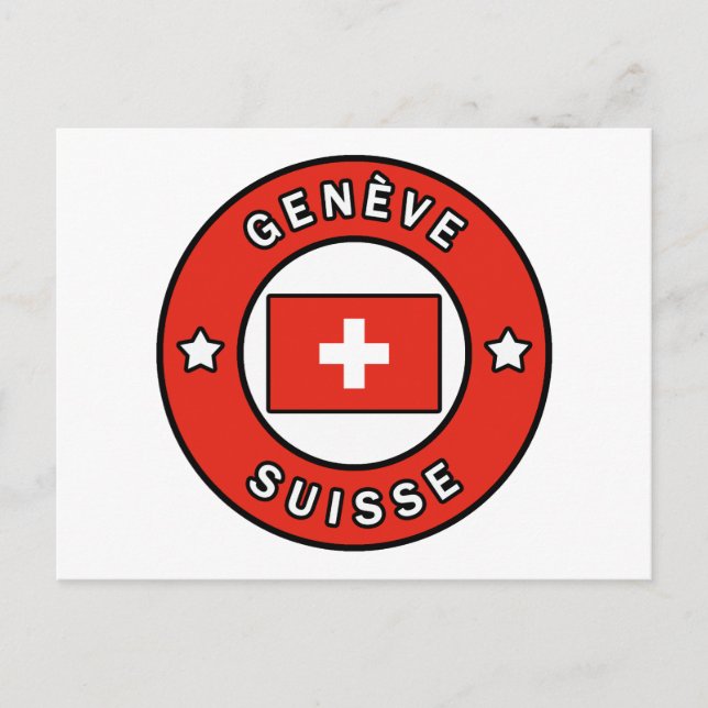 Cartão Postal Genève Suisse (Frente)