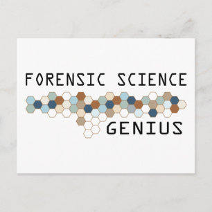 Cartão Postal Gênio de Ciência Forense