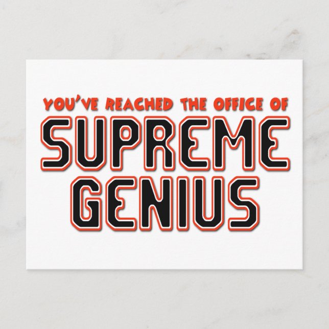 Cartão Postal Genius Supremo (Frente)